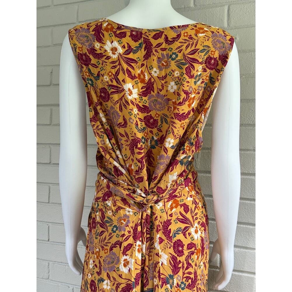 Loralette Plus Size 26/28 Boho Floral Maxi Dress Belted Tiered NWT - Picture 6 of 11